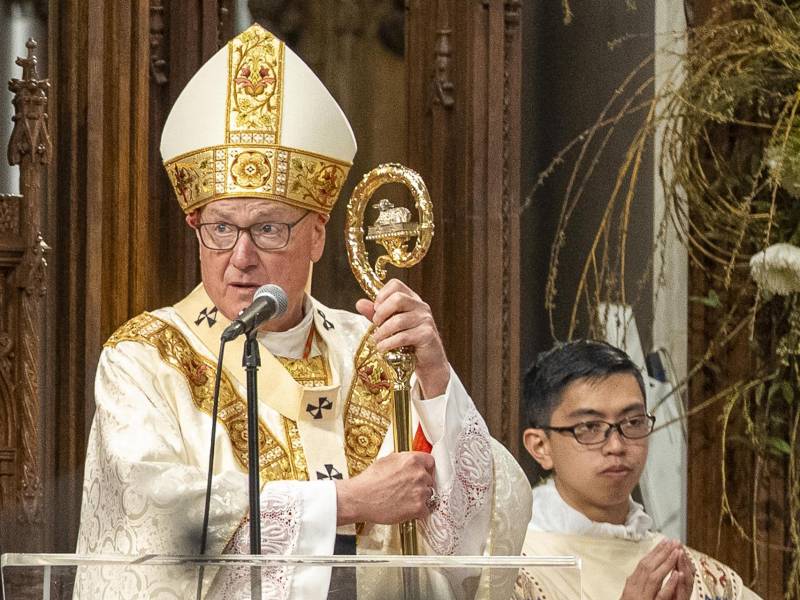 El cardenal estadounidense, Timothy Dolan, es uno de los papables y el favorito de Trump para suceder a Francisco.