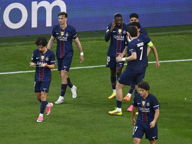 Dembélé anotó el tanto del empate para los parisinos ante el Arsenal.