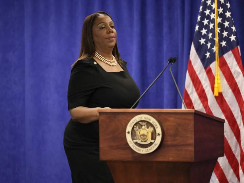 La fiscal general del estado de Nueva York, <b>Letitia James.</b>