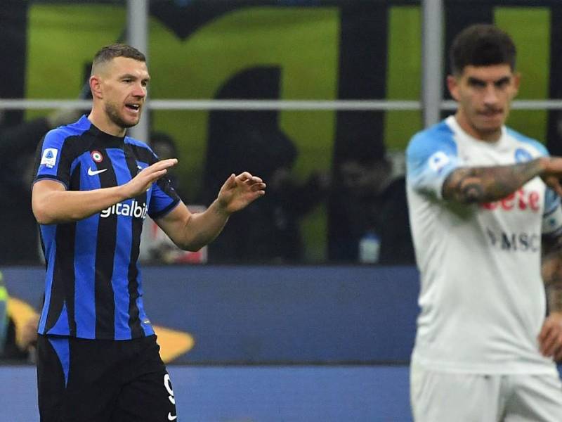 Edin Dzeko fue el héroe del Inter al marcar el gol de la victoria.