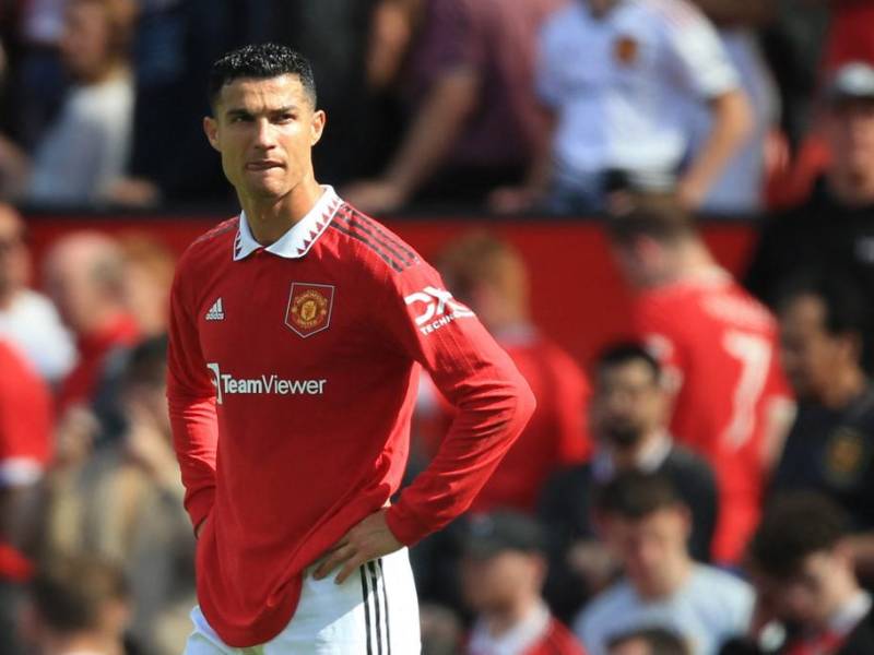 Cristiano Ronaldo y su decepción tras el amargo estreno del Manchester United en la Premier.