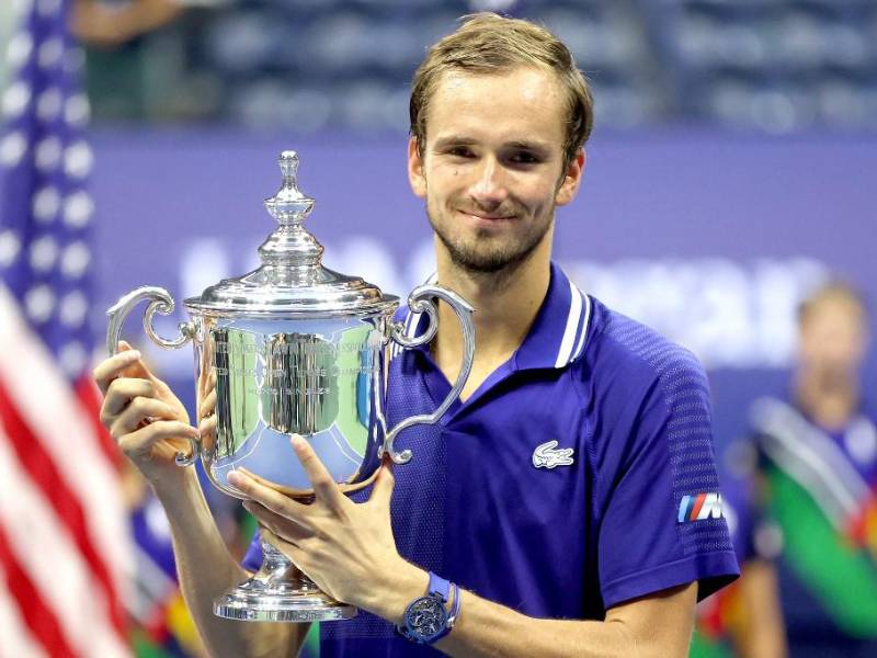 Daniil Medvédev es campeón del US Open 2021 y rompe el sueño de Novak Djokovic de ganar los cuatro ‘Grand Slam’ del año. Foto AFP.
