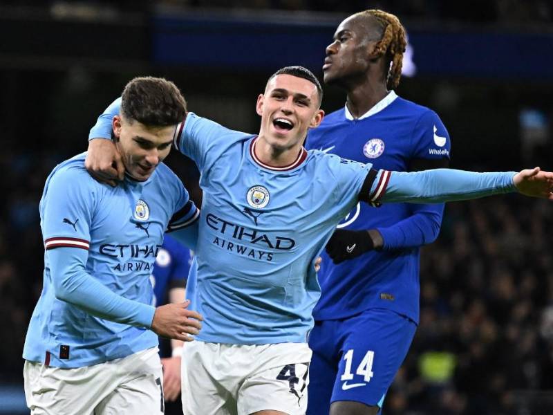 El argentino Julián Álvarez se hizo presente en el marcador en la goleada ante Chelsea.