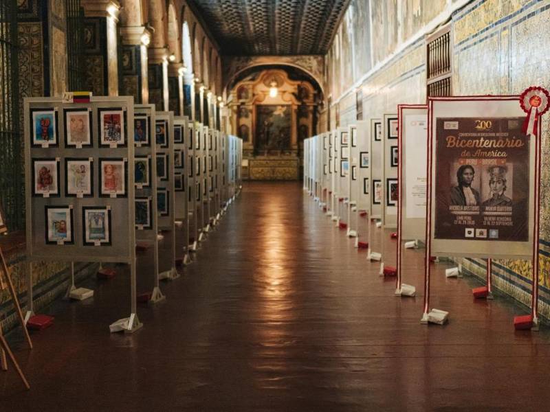 Así quedó el montaje de las obras de la novena edición del Bicentenario de América, en Brasil.