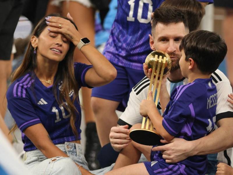 Antonela Roccuzzo celebró el pasado 18 de diciembre la obtención de la Copa del Mundo conquistada por Argentina.
