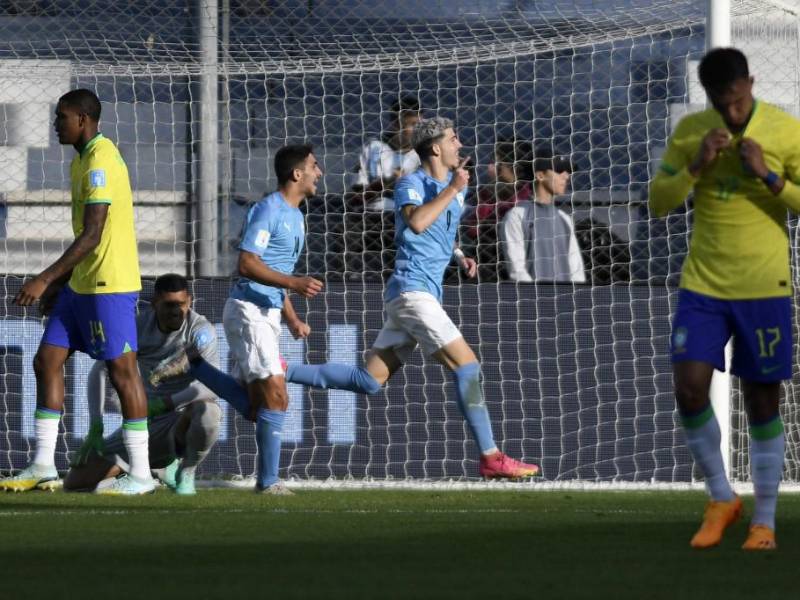 Dor Turgeman de Israel fue el héroe al marcar el gol de la victoria ante Brasil.