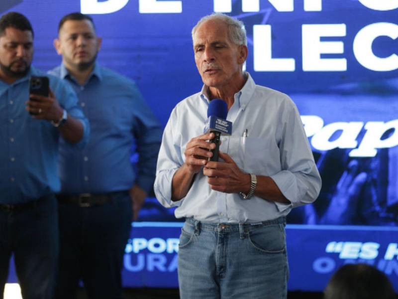 Nasry Asfura, candidato presidencial del Partido Nacional que lidera el escrutinio de resultados preliminares del CNE.