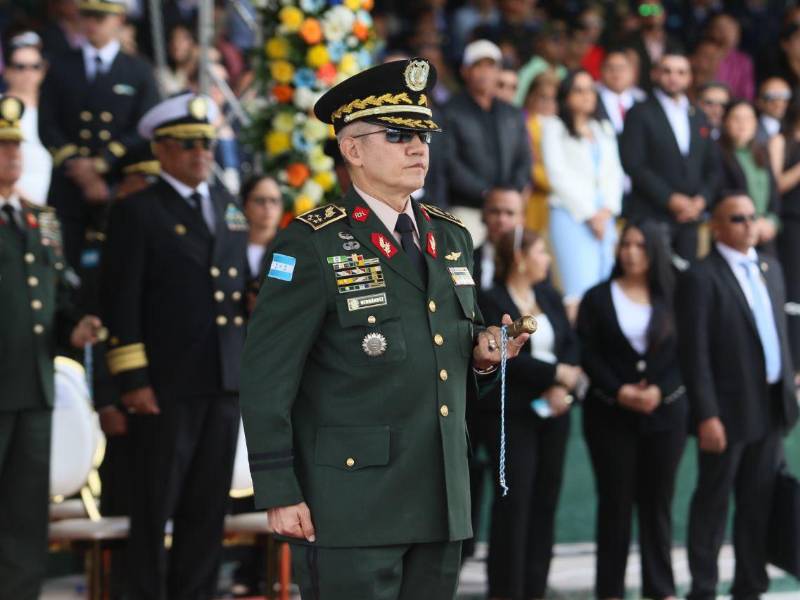 Ceremonia oficial de cambio de mando realizada en el Campo de Parada Marte, en Tegucigalpa.