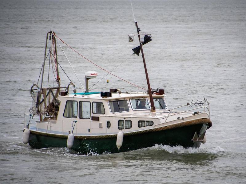 Un bote pesquero en el mar. Fotografía referencial.