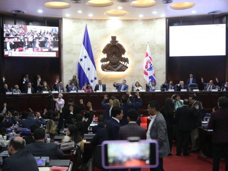 El Congreso Nacional durante la sesión en la que el Presupuesto General 2026 es discutido y votado por capítulos para su aprobación.