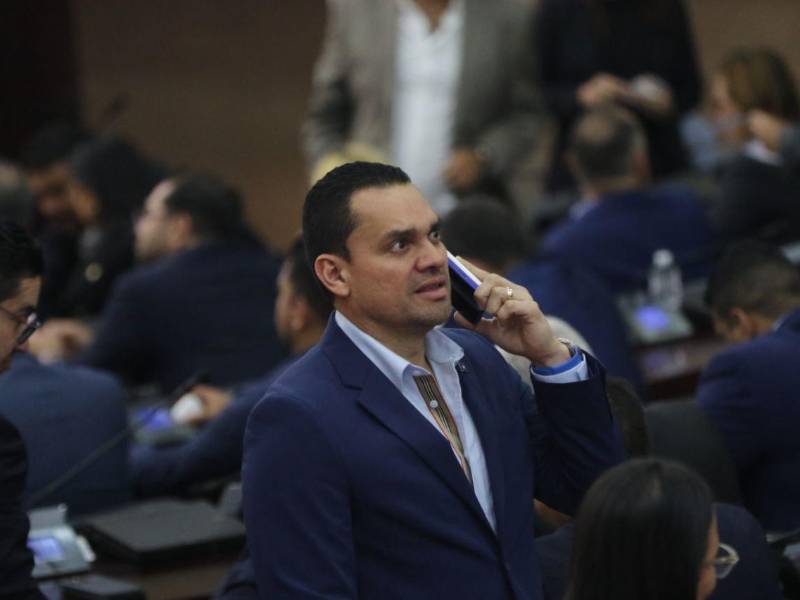 Tomás Zambrano, presidente del Congreso Nacional, durante una sesión legislativa.