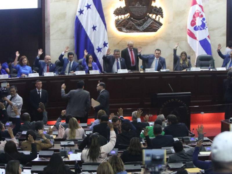 Sesión del Congreso Nacional de Honduras.