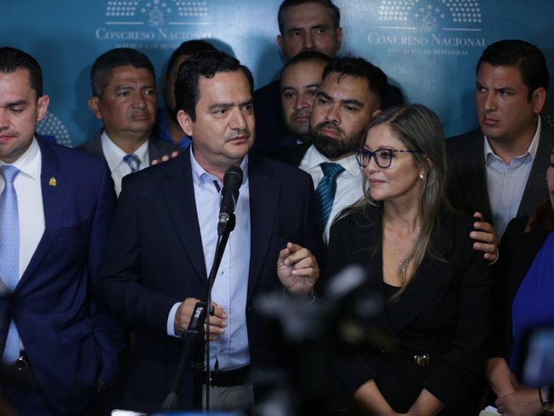 El diputado Mario Pérez dando declaraciones a medios.