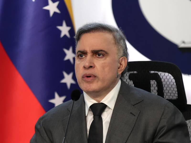 Tarek William Saab, fiscal general de Venezuela, hablando en una rueda de prensa en Caracas.