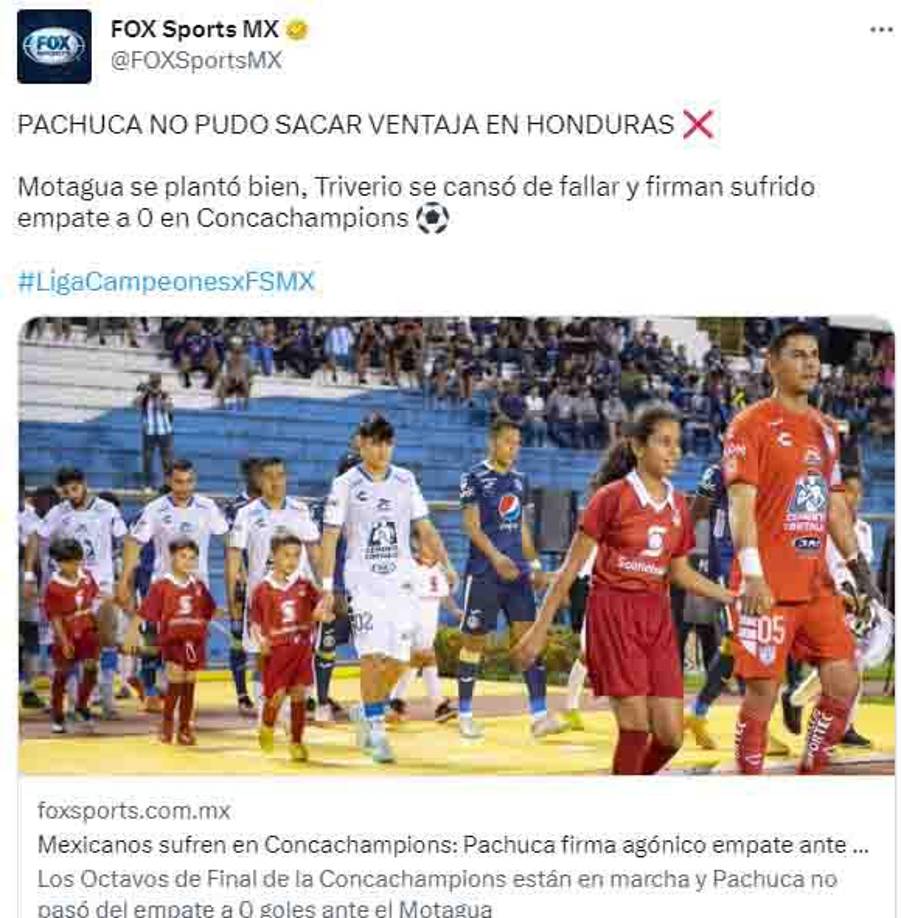 Fox Sports recalcó que los clubes mexicanos sufren en la Liga de Campeones de Concacaf.