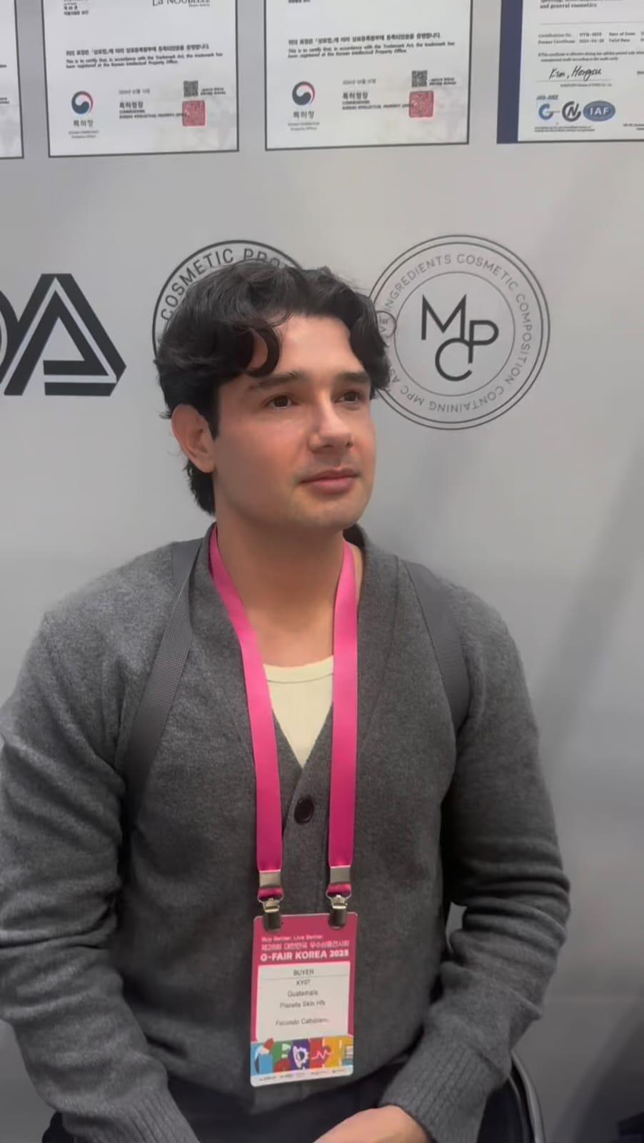 Facundo Caballero en su visita a Corea del Sur: Cosas grandes se vienen