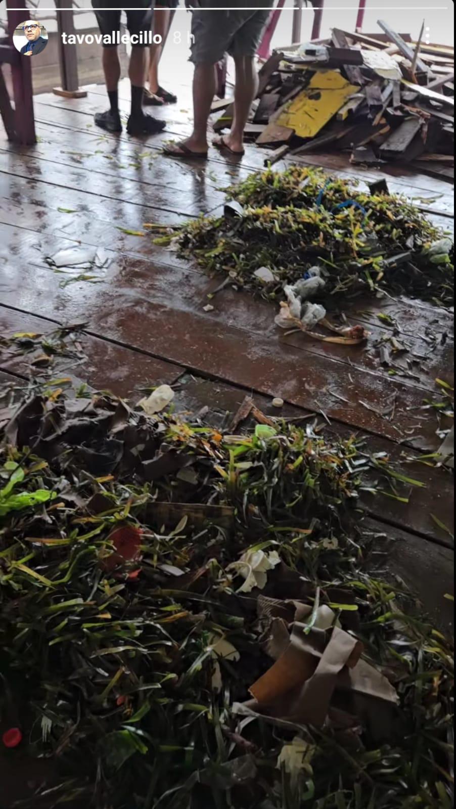 Gustavo Vallecillo sufre las consecuencias de la tormenta Sara