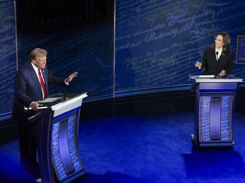 Trump y Kamala Harris tienen posturas encontradas sobre la política exterior de Estados Unidos.