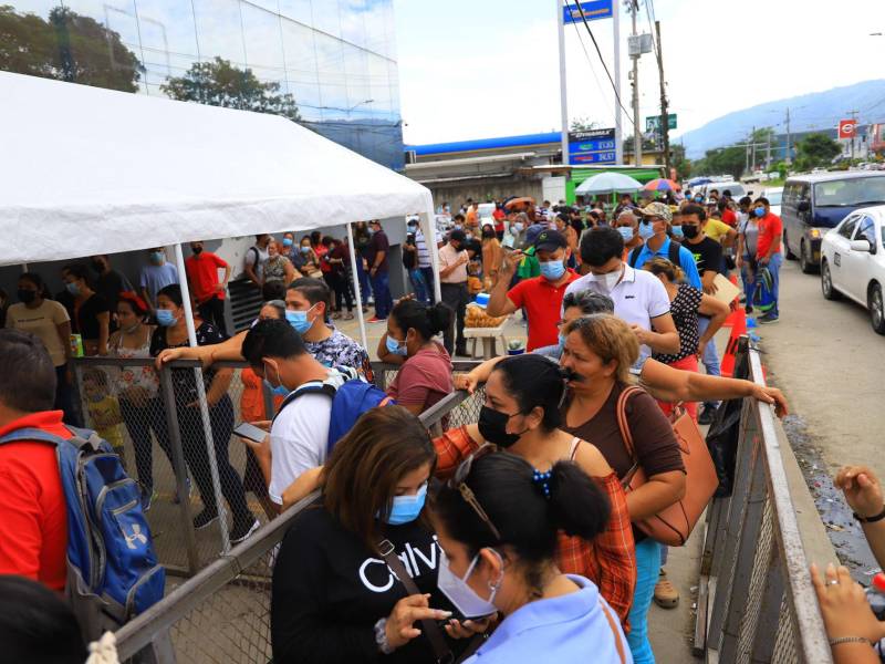 Cerca de mil personas al día están atendiendo en el Registro de SPS. Fotos: Melvin Cubas.
