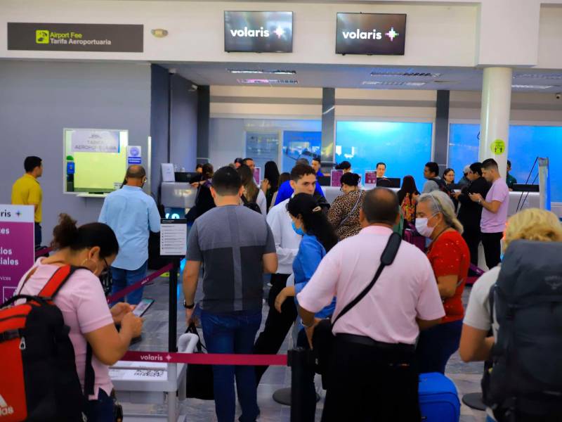 <b><span class=mln_uppercase_mln>Tráfico.</span></b> El Villeda Morales cuenta con 13 aerolíneas, una de ellas nacional; Volaris y Spirit son las aerolíneas de bajo costo.<span class=mln_uppercase_mln> Fotos: Melvin Cubas.</span>