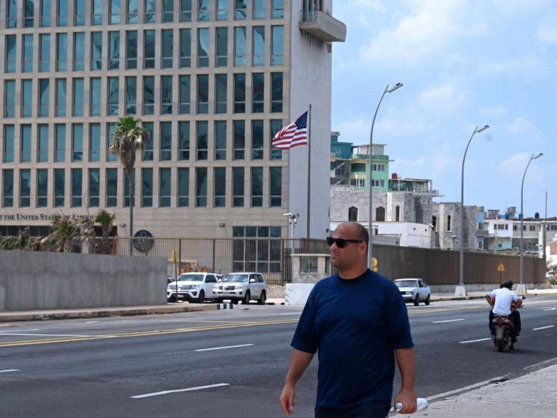 La embajada de Estados Unidos en La Habana.
