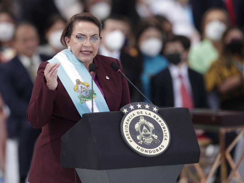 Fotografía de archivo de la presidenta de Honduras, Xiomara Castro.