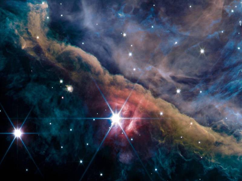 Una espectacular imagen de la nebulosa de Orión fue revelada este lunes por la NASA.
