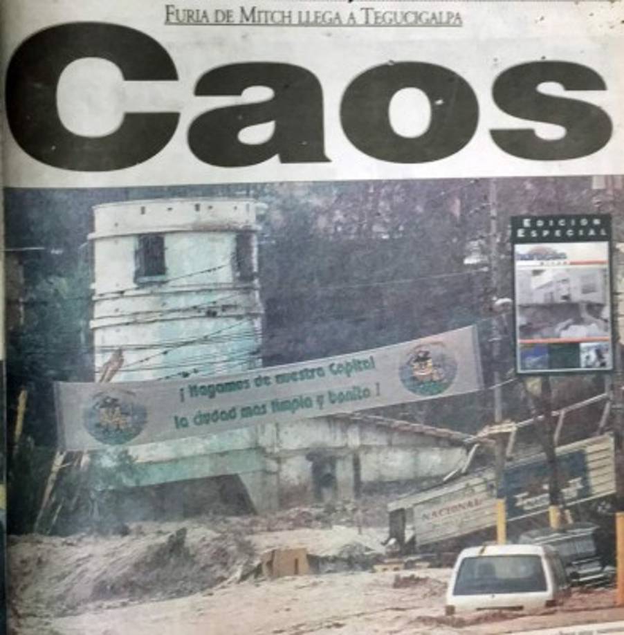 Diario LA PRENSA reportó exhaustivamente el caos que provocó el Mitch.