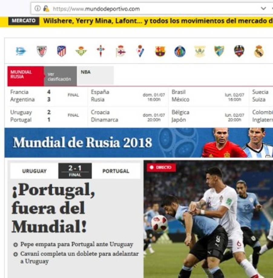 Mundo Deportivo de España.