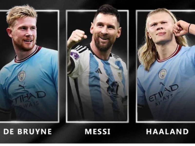 Kevin de Bruyne, Lionel Messi y Erling Haaland fueron los nominados a mejor Jugador del Año de la UEFA 2022-23.