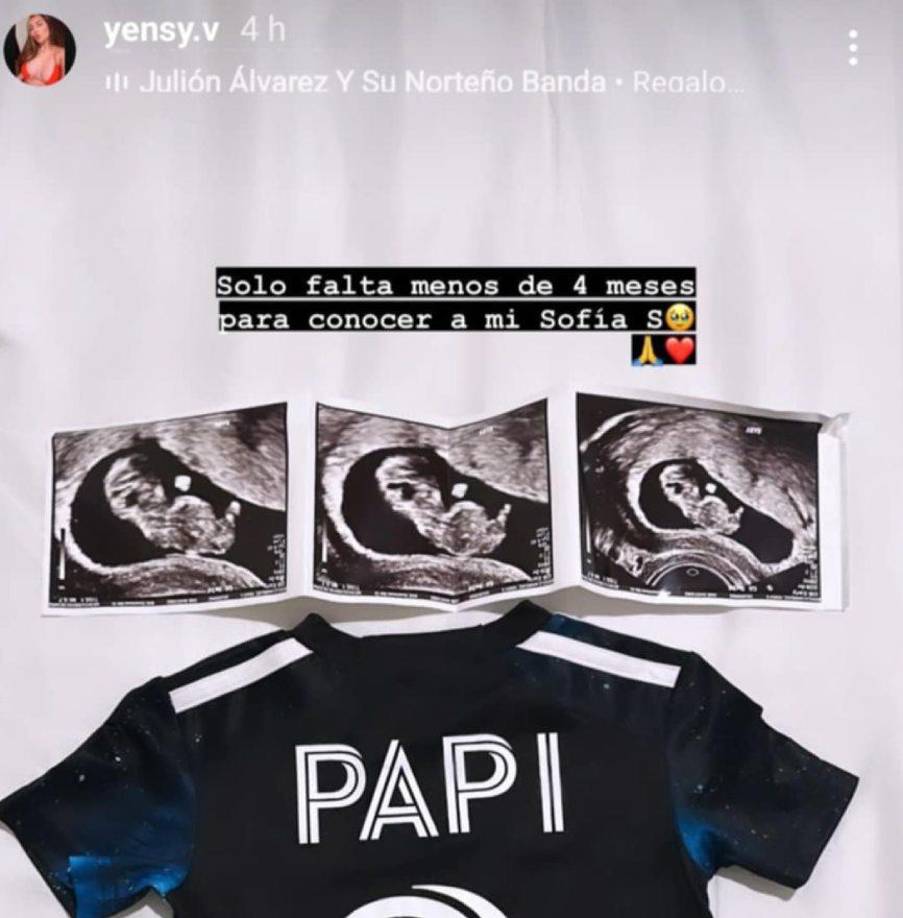 ”Solo falta menos de cuatro meses para conocer a mi Sofía”, fue el posteo de Yensy confirmando que se convertirá en madre de una bebé.