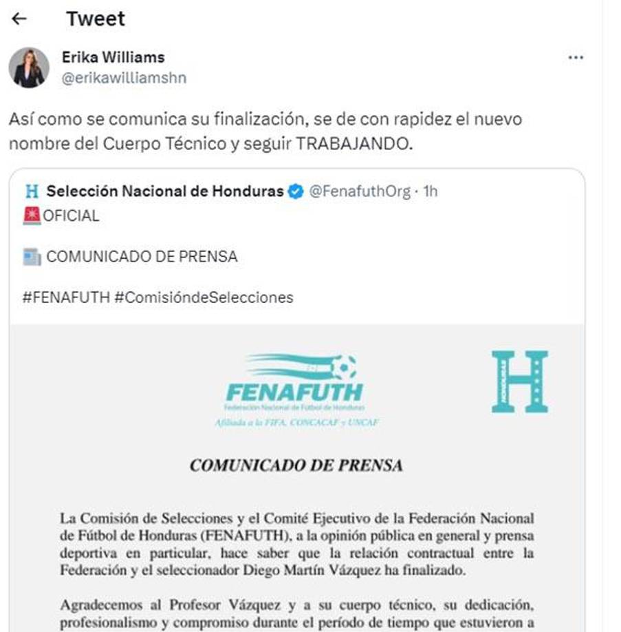 La periodista hondureña Erika Williams dio sus valoraciones. 