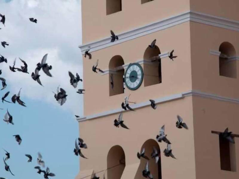 La catedral de la Inmaculada Concepción en donde funciona el reloj más antiguo de América.