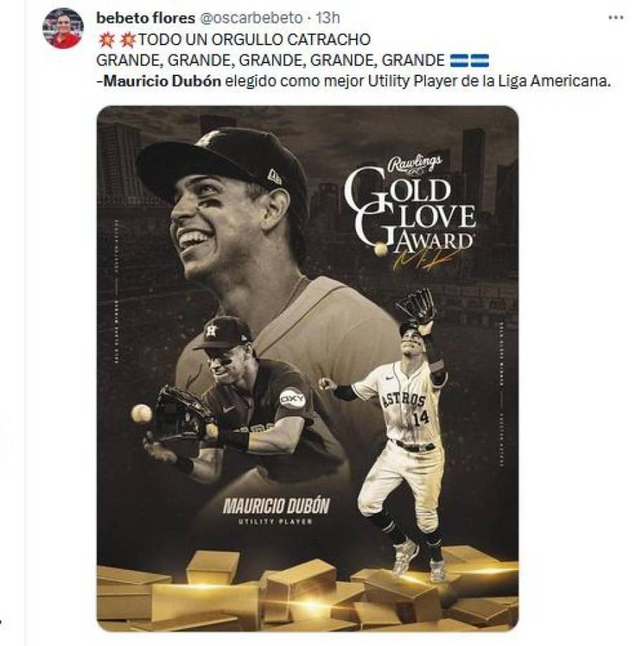 Óscar Flores, periodista hondureño, se alegró por el logro obtenido por ‘Dubom’...