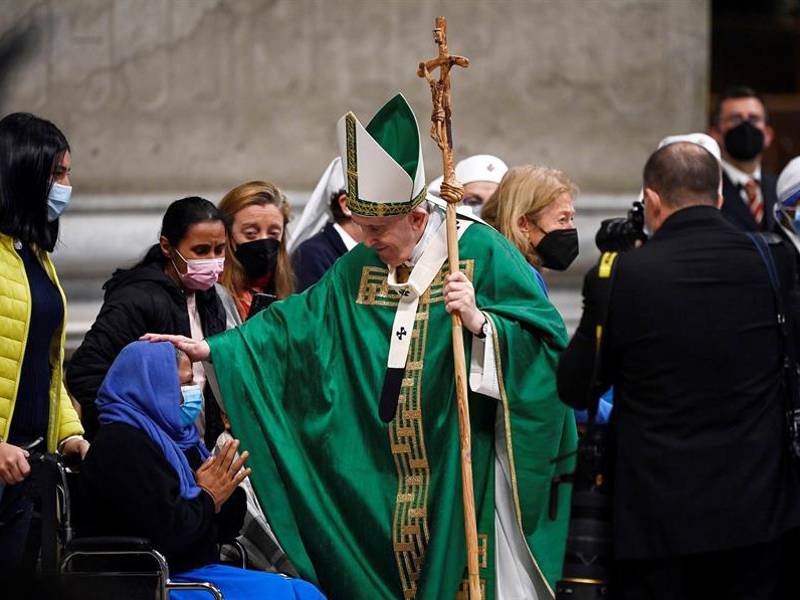 El papa Francisco en la Jornada de los Pobres.