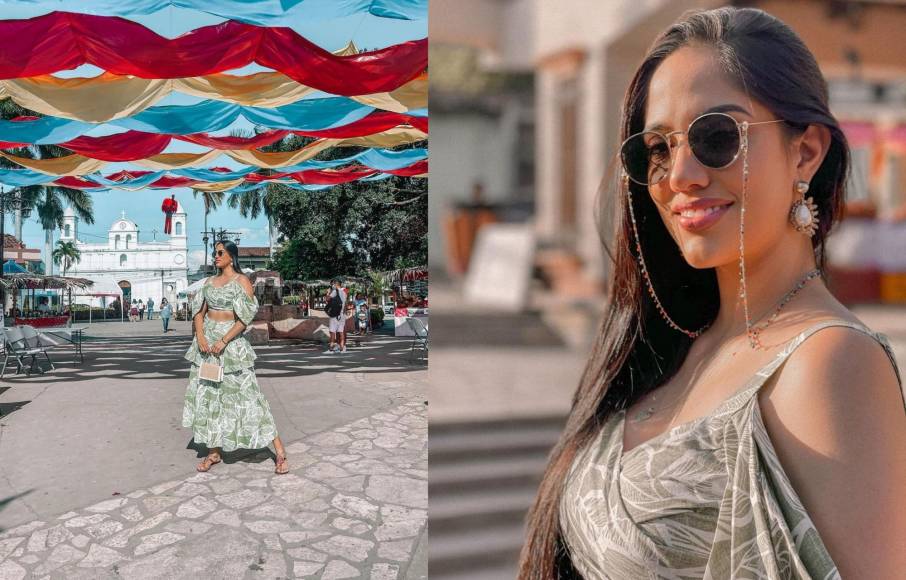 Cecilia Rossell, miss Honduras Universo 2020, eligió Copán Ruinas como destino en esta Semana Santa 2022. 