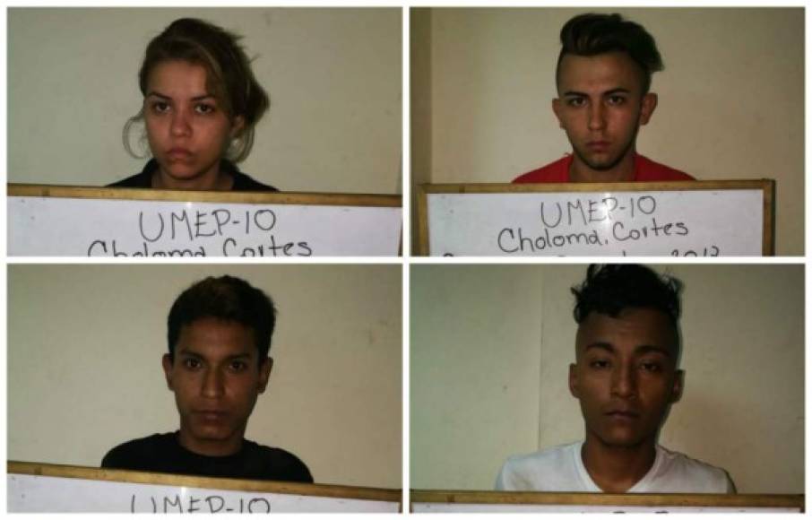 Cinco jovencitos que se dedicaban a robar a mano armado en un sector de San Pedro Sula, zona norte de Honduras, fueron capturados por agentes de la Policía Nacional este jueves en la colonia Trincheras. Los detenidos formaban parte de una estructura criminal denominada 'La Sindy' que además de cometer delitos de robo, también distribuían estupefacientes.