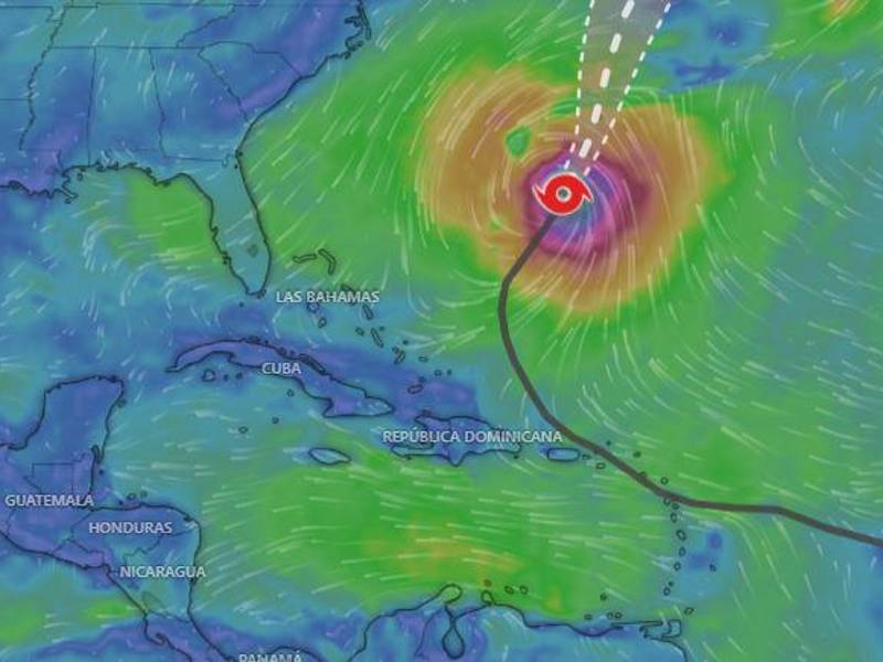Localización del huracán Ernesto, que ha dejado graves daños en el Caribe.