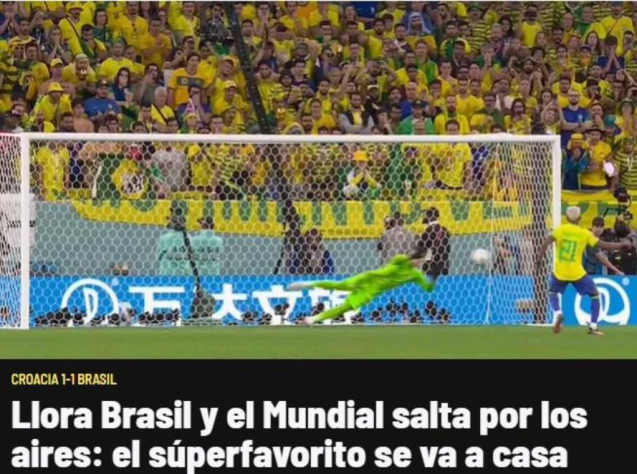 “Llora Brasil”: Reacción de la prensa a la eliminación de Brasil