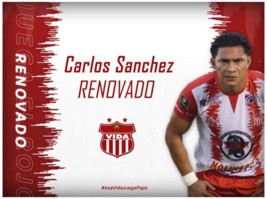 El Vida confirmó la renovación del lateral izquierdo Carlos Sánchez. 'El Mango' fue uno de los jugadores destacados en el último torneo.