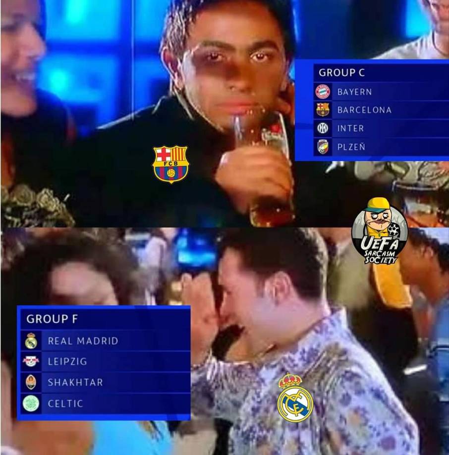 Los memes del sorteo de grupos de la Champions League: burlas al Barça por volver enfrentar al Bayern