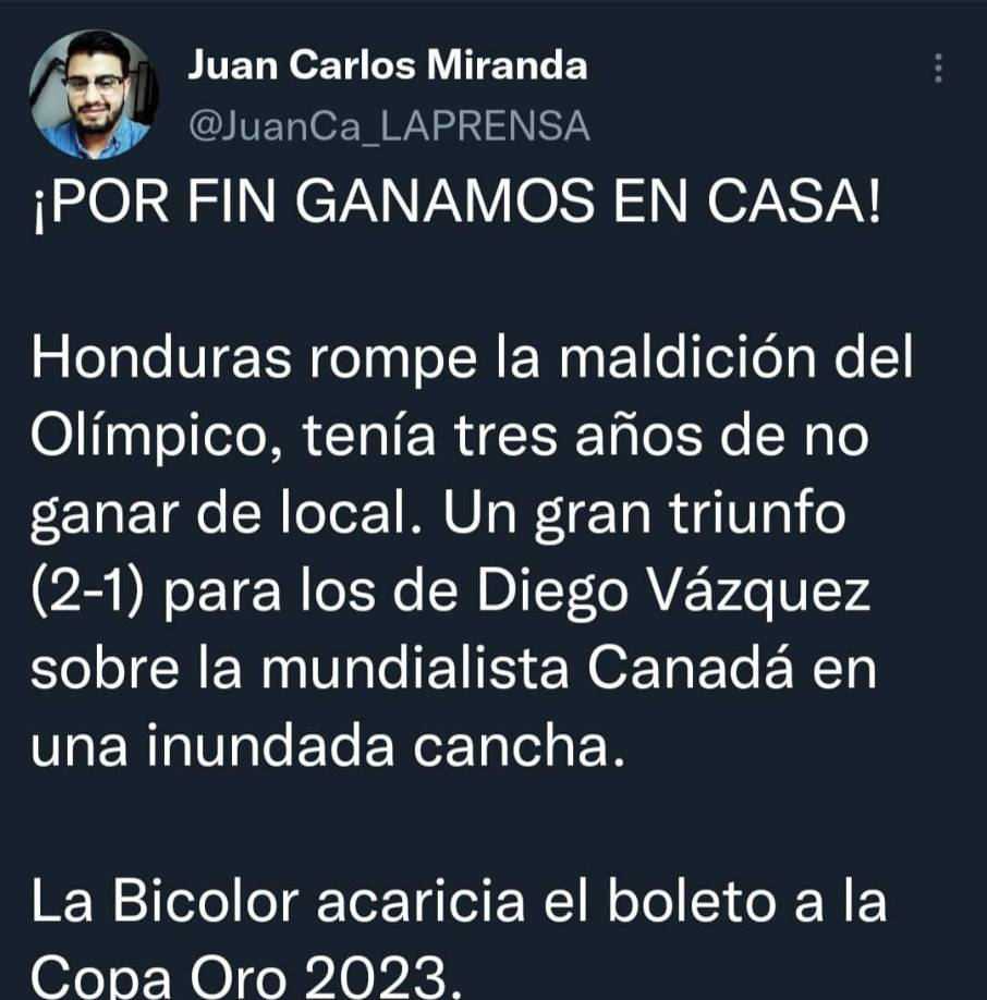 Juan Carlos Miranda de Diario LA PRENSA.