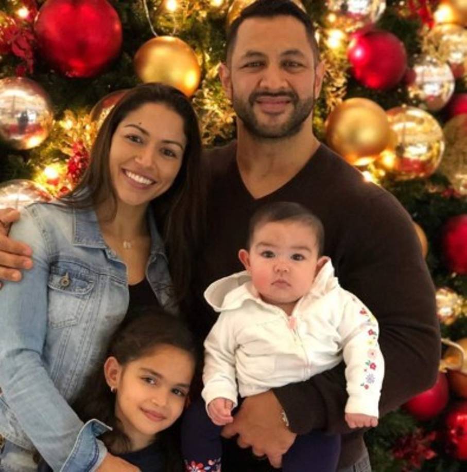 La atleta y presentadora hondureña Nora Erazo celebró la Navidad en Guatemala, el país de su esposo, Joel Bran, junto a sus retoños.