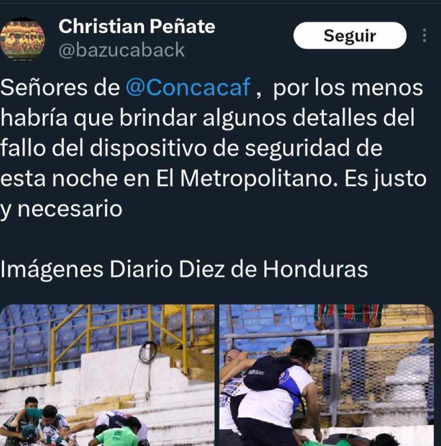 Salvadoreños le han exigido a la Concacaf un informe de lo ocurrido en el estadio Olímpico.