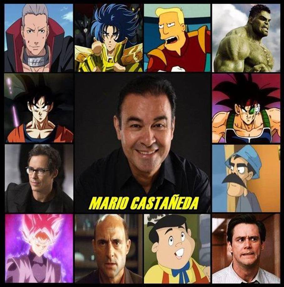 La voz más reconocida y lógicamente el más popular de todos es Mario Castañeda, quien da voz a Gokú. Castañeda es uno de los actores de doblaje más famoso de habla hispana.