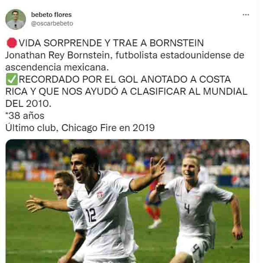 “Vida sorprende y trae a Bornstein”, indicó el periodista Bebeto Flores.