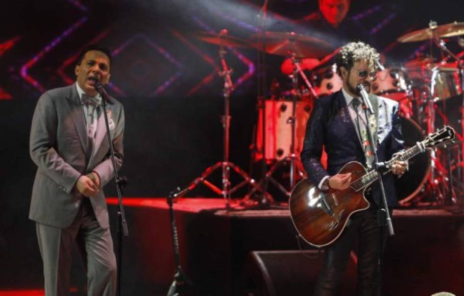 Cristian Castro y Aleks Syntek también dieron un concierto en la capital de Honduras. Los artistas mexicanos llegaron al país en junio con su tour “la gira”.
