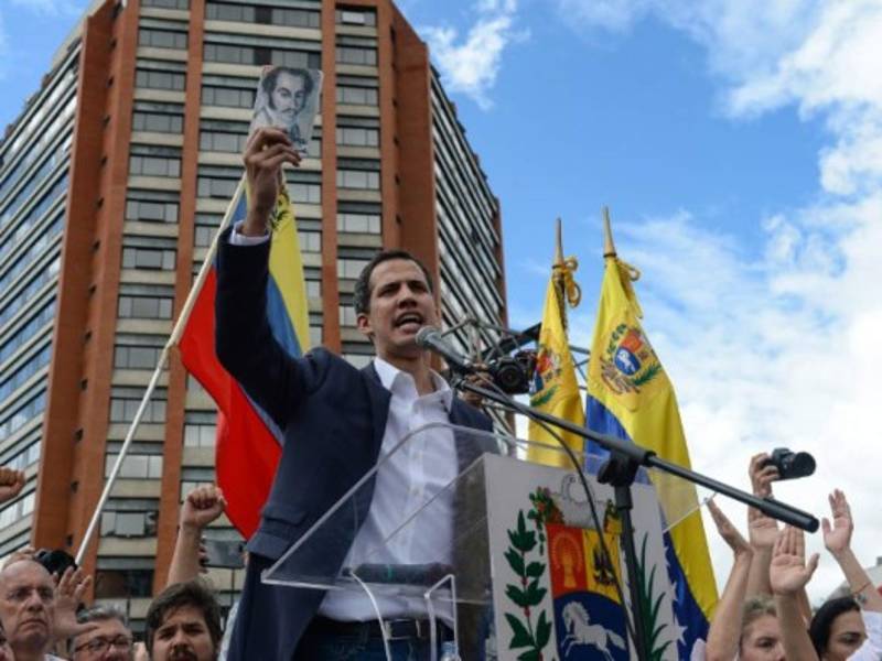 El líder opositor, Juan Guaidó, está amparado por la constitución venezolana en su decisión de proclamarse presidente interino del país./AFP.