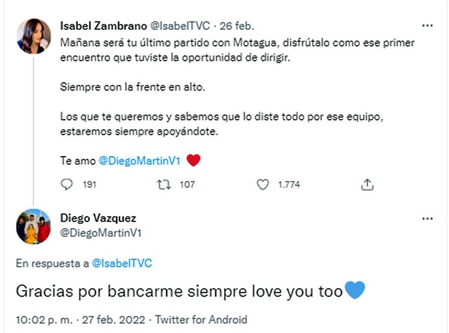 ¿Cómo empezó la relación? Así es la historia de amor de Diego Vázquez, nuevo DT de Honduras, con Isabel Zambrano
