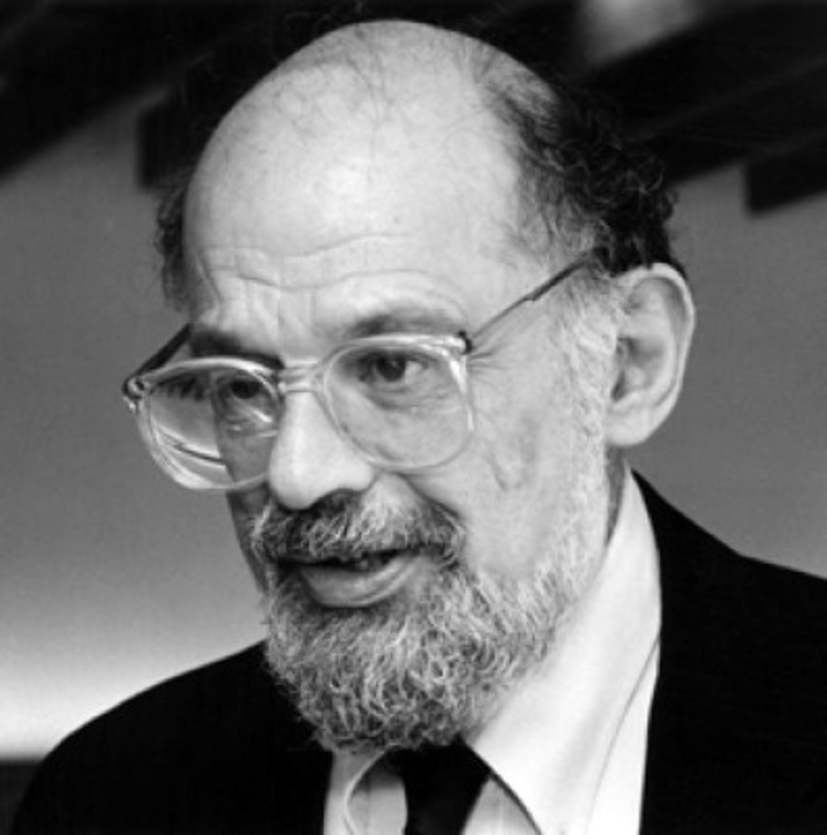 Allen Ginsberg (3 de julio 1926-5 de abril de 1997). Fue un poeta estadounidense y una de las figuras más representativas de la Generación Beat en la década de 1950. Era opositor del militarismo, el materialismo económico y la represión sexual. Su causa de muerte fue por un cáncer hepático. Algunas de sus obras: Howl y otros poemas (1956), Kaddish y otros poemas (1961),Sandwiches de realidad (1963), Noticias del planeta (1968).<br/>Photo credit: Dorothy Alexander